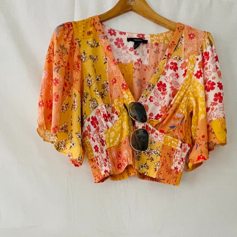 Forever 21, Medium, Yellow/Multi